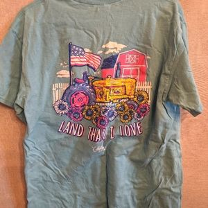 Land That I Love Blue Tee